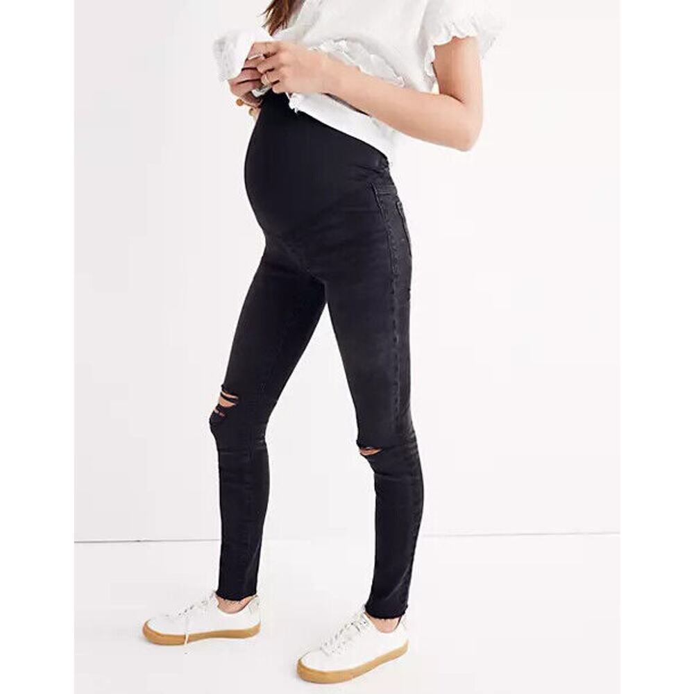 Madewell Maternity Over Bump Women's Black Skinny Jeans
